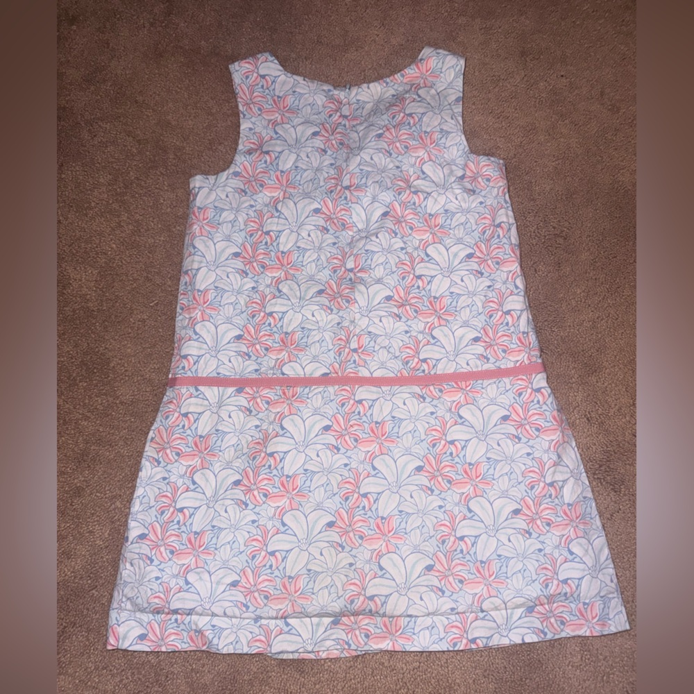 Vineyard Vines White Dress with Pink and Light Blue Floral Print - Picture 5 of 5
